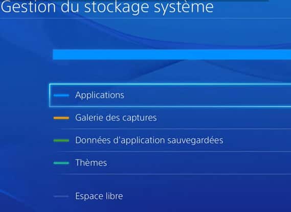 Stockage PS4